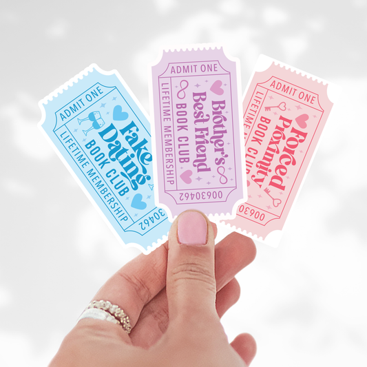Book Trope Ticket Sticker