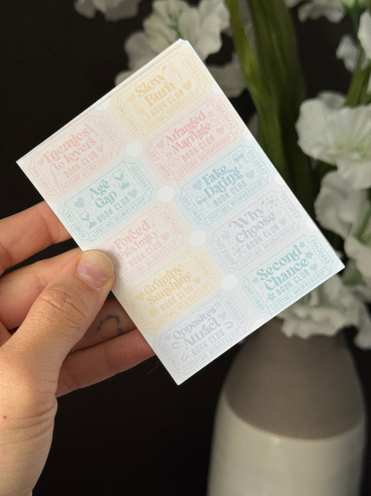 Book trope notepad