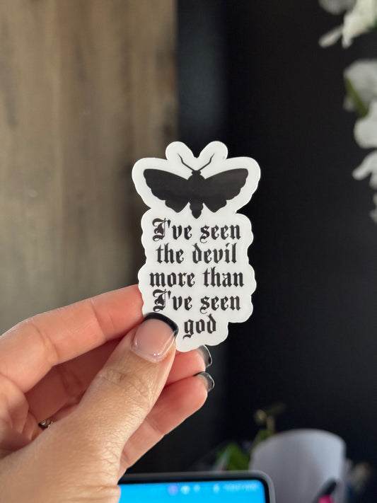 Bad omens inspired sticker